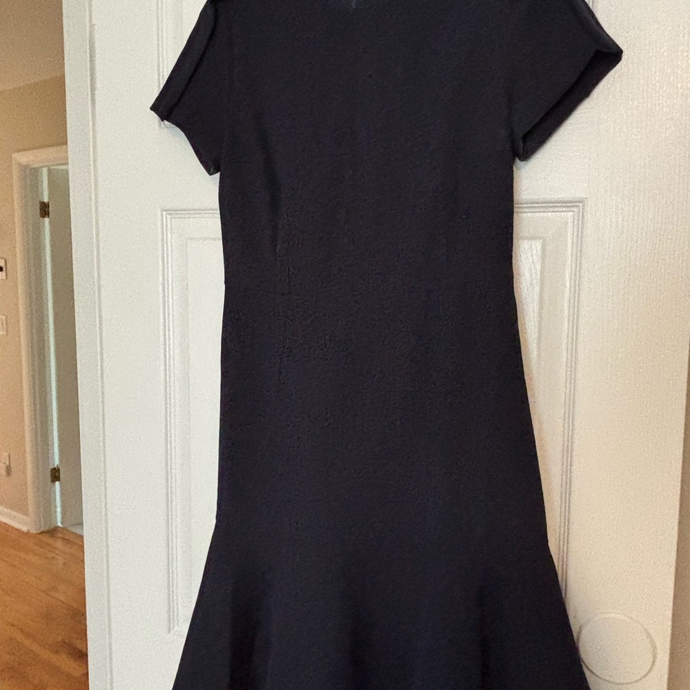 Dark Navy Workwear Dress in Crepe